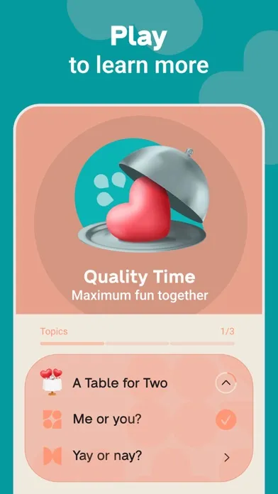 Capturas de tela do Relationship games for Couples