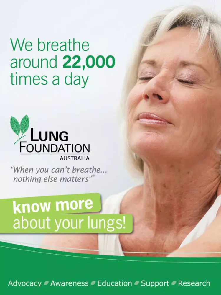 Capturas de tela do Lung Foundation Australia iPad 