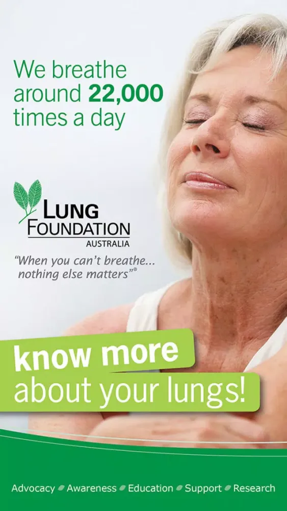 Capturas de tela do Lung Foundation Australia
