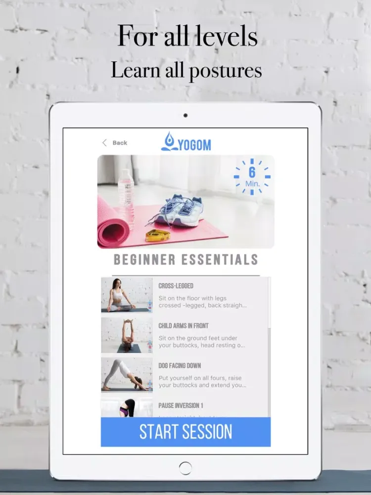 Capturas de tela do Yogom 2 - Daily Yoga for relaxation and serenity iPad 