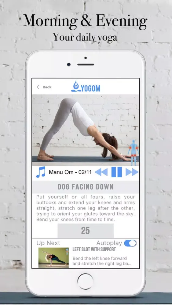 Capturas de tela do Yogom 2 - Daily Yoga for relaxation and serenity
