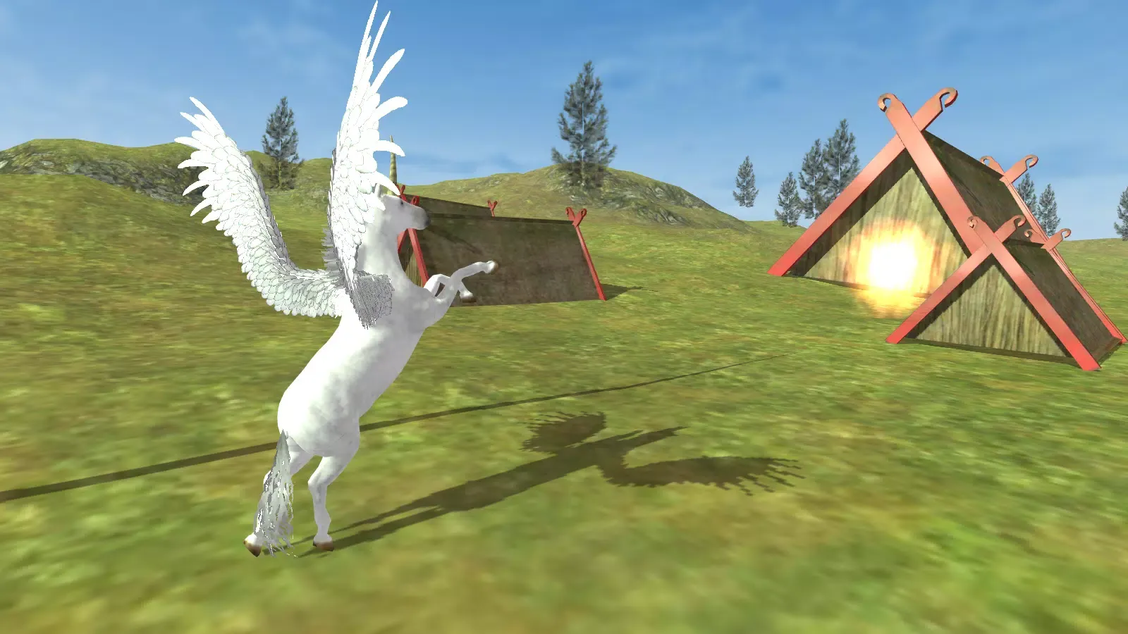 Capturas de tela do Flying Unicorn Simulator