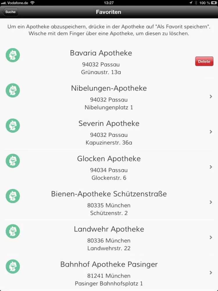 Скриншоты ApoVZ - Apotheken Verzeichnis iPad 