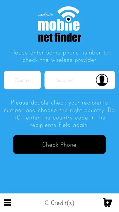 Zrzuty ekranu Mobile Phone Provider Check