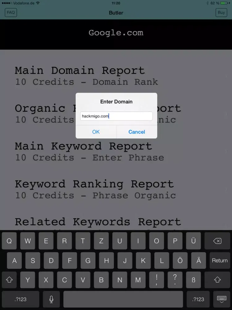 صور SEO Butler iPad 