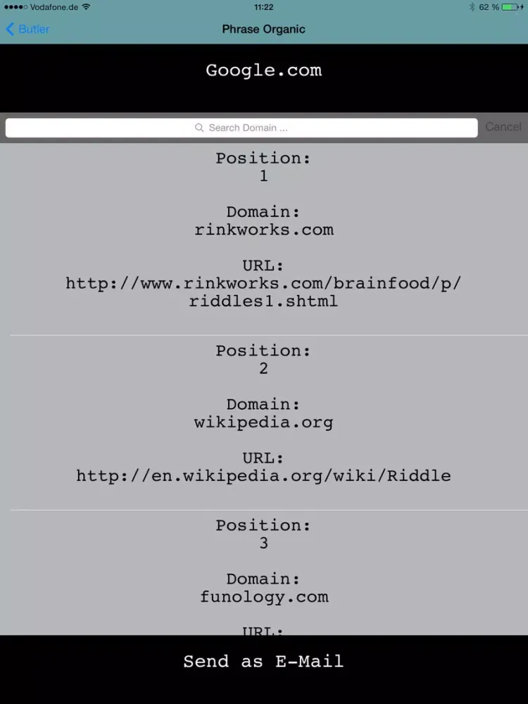صور SEO Butler iPad 