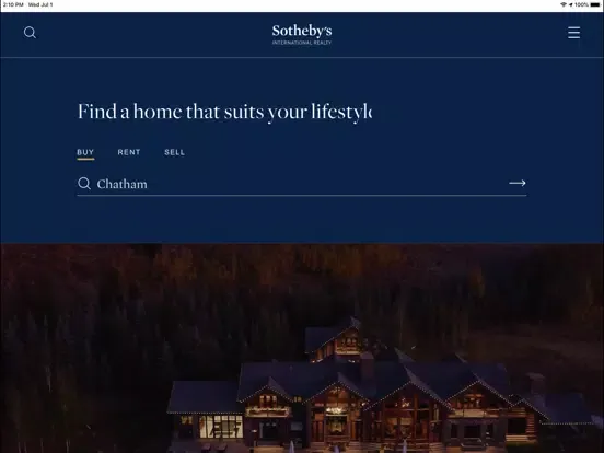 Sotheby's International Realty iPad  スクリーンショット