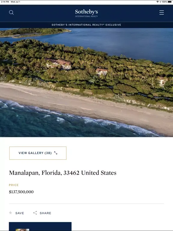 Sotheby's International Realty スクリーンショット