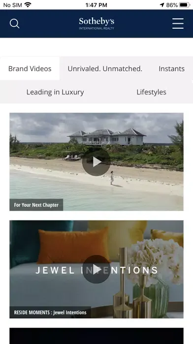 Sotheby's International Realty スクリーンショット