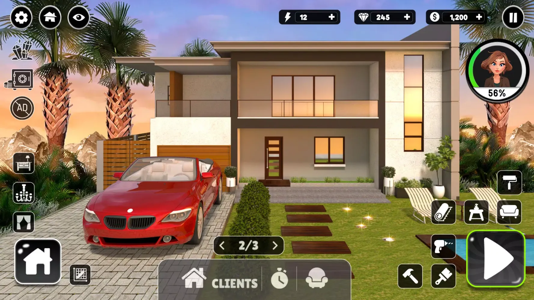 Home Design Makeover 3D Game Screenshots