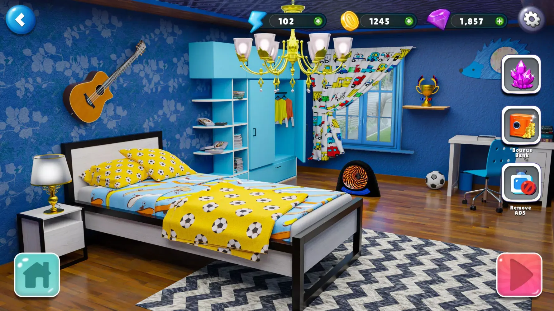 Home Design Makeover 3D Game Screenshots