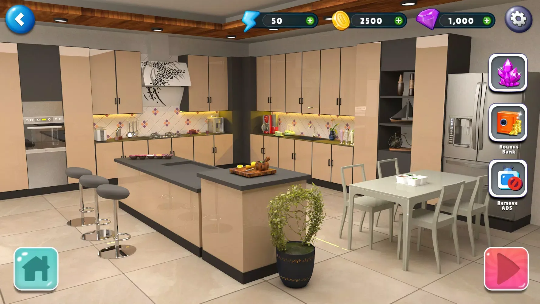 Home Design Makeover 3D Game Screenshots