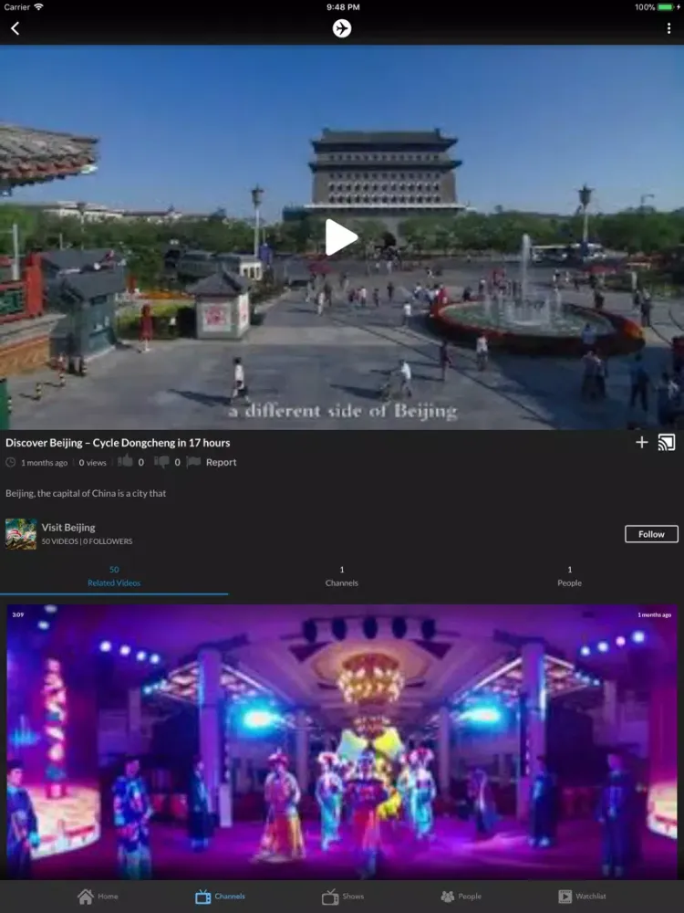Capturas de tela do JetSet Network iPad 