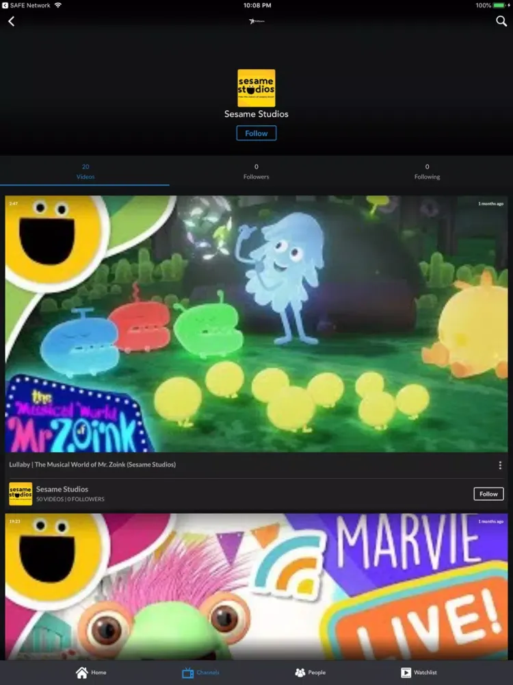 Kidspace Network iPad 應用截圖