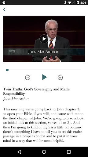 Captures d'écran de The Study Bible