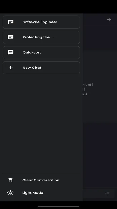 Tangkapan layar KnowBot-AI chat robot client