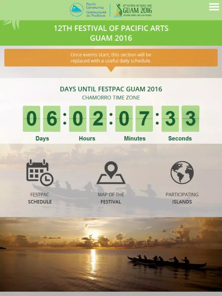 Official FestPac Guam 2016 App iPad  سکرین شاٹس