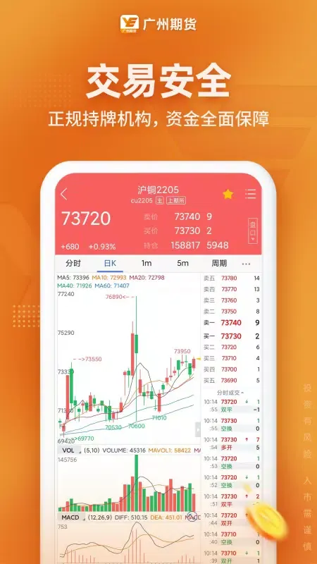 Capturas de pantalla de 广州期货