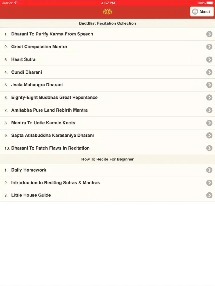 Скриншоты Buddhist Recitation Collection iPad 