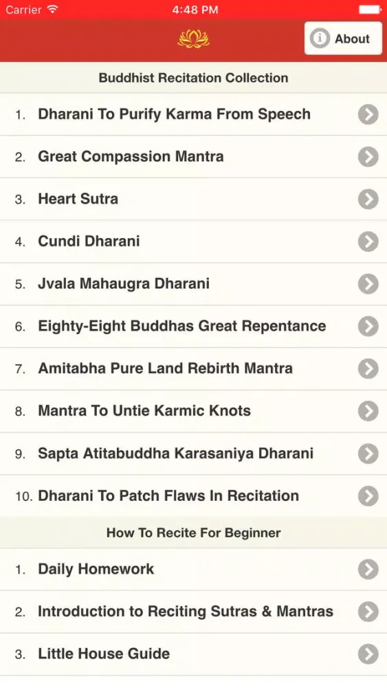 Скриншоты Buddhist Recitation Collection