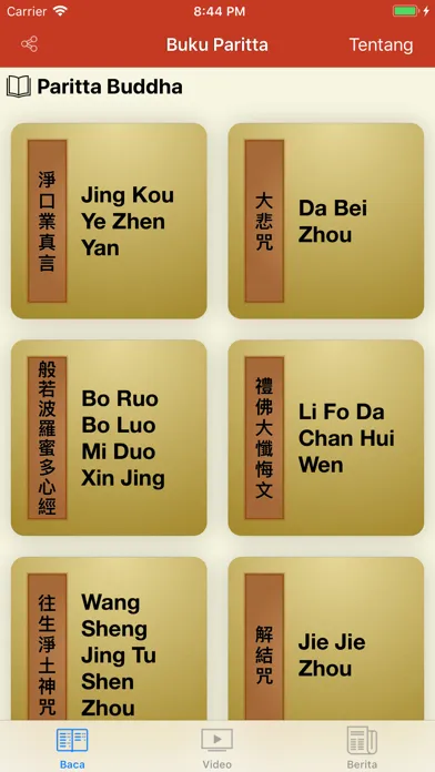 Captures d'écran de Buku Paritta (Xin Ling Fa Men)