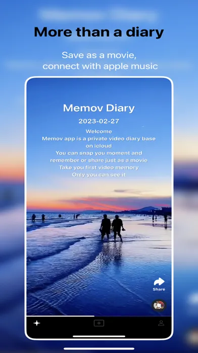 Memov-Video diary for memories Screenshots
