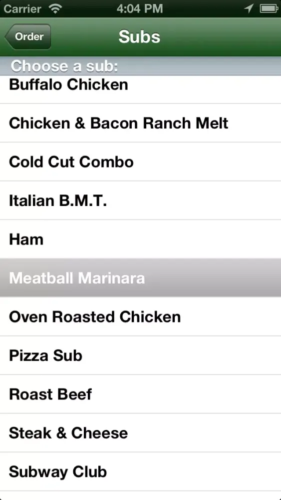 Zrzuty ekranu SubMaker - Save and share your favorite Subway sandwiches