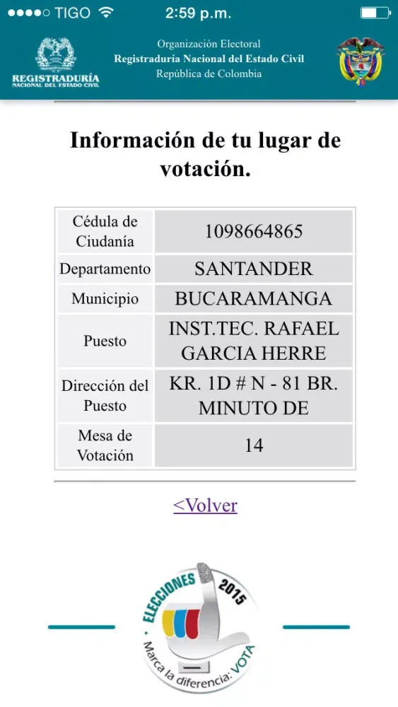 Donde Voto Screenshots