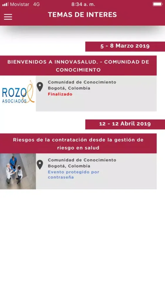 Capturas de pantalla de Innova Salud Comunidad