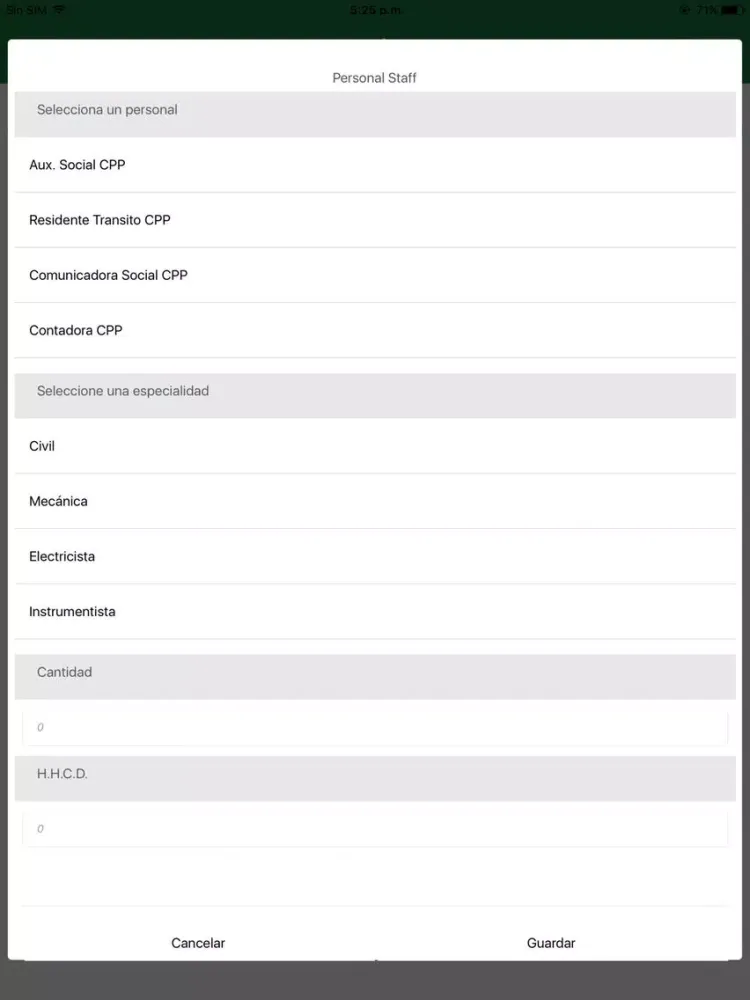 Capturas de tela do otacc iPad 