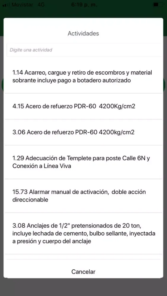 Capturas de tela do otacc