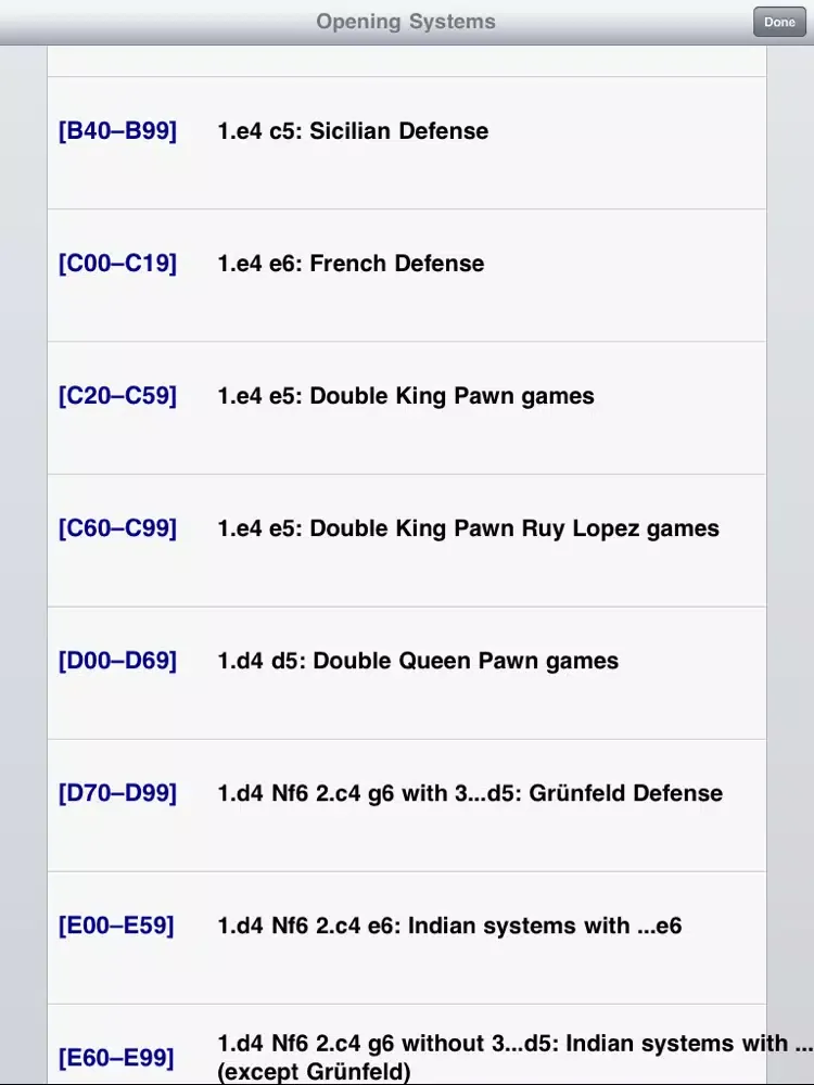 Chess Opener iPad  سکرین شاٹس