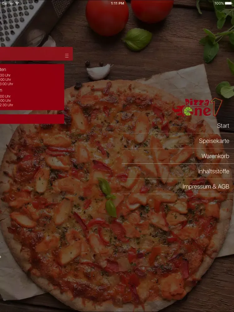 Pizza One1 iPad  سکرین شاٹس