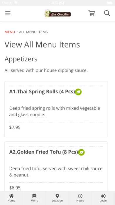 Zrzuty ekranu Gub Khao Thai Restaurant