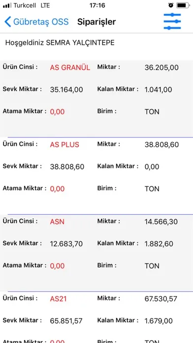 Gübretaş OSS स्क्रीनशॉट