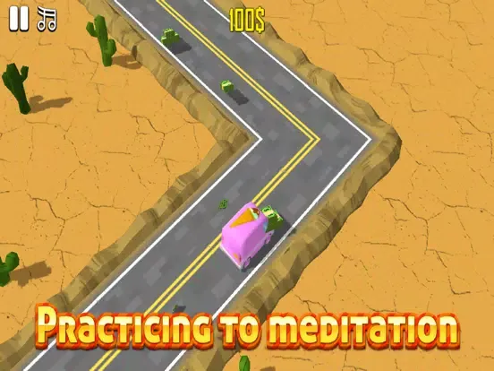 Capturas de pantalla de Car Keep Money - Drive at Winding Road to Endless iPad 