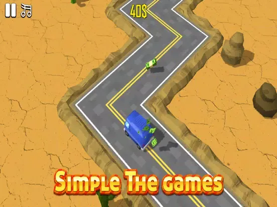 Capturas de pantalla de Car Keep Money - Drive at Winding Road to Endless iPad 