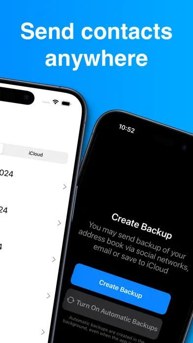 Screenshot di Contacts Transfer & Backup Pro