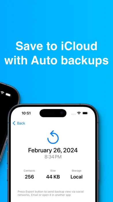 Screenshot di Contacts Transfer & Backup Pro