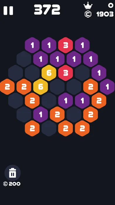 Hexa Number Smash : Tap Puzzle سکرین شاٹس