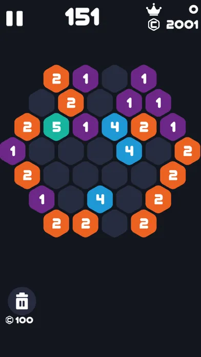 Hexa Number Smash : Tap Puzzle سکرین شاٹس