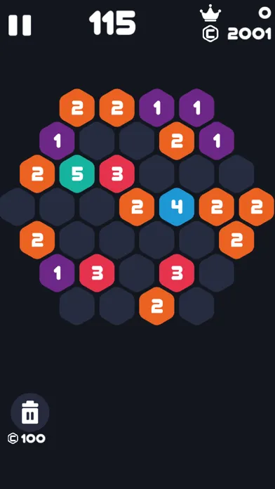 Hexa Number Smash : Tap Puzzle سکرین شاٹس