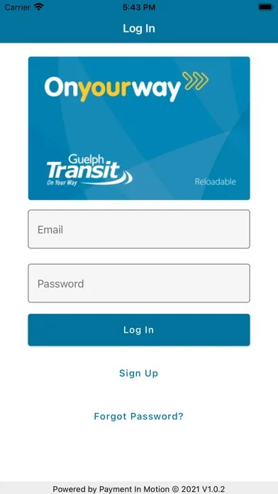 Ảnh chụp màn hình của Guelph Transit OnYourWay