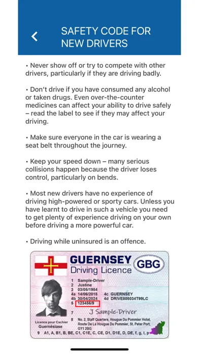 Guernsey Theory Test Manual Screenshots