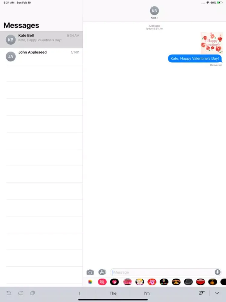 Screenshot di Animated Valentine's Sticker iPad 
