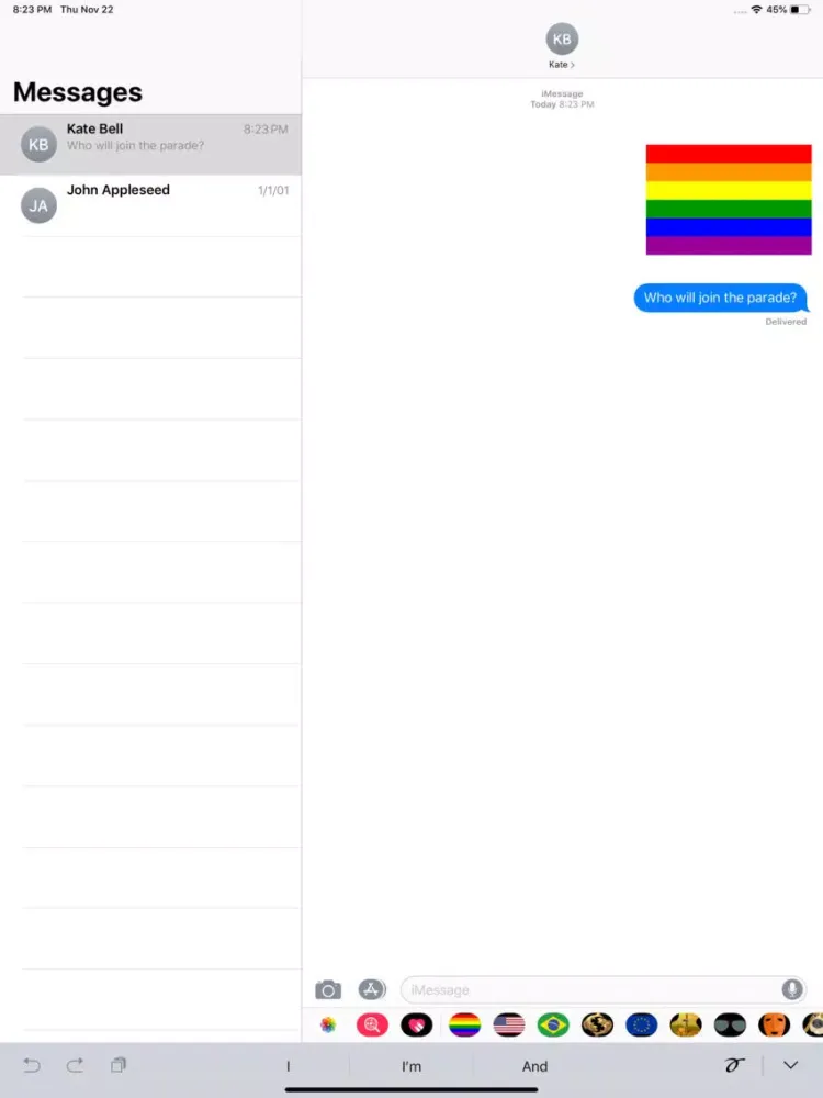 Capturas de pantalla de Gay Pride - Express yourself! iPad 