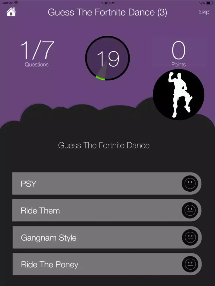 Quiz Dance Emotes For Fortnite iPad  سکرین شاٹس
