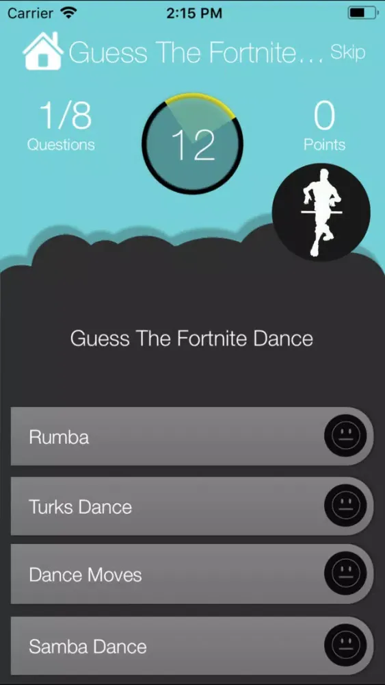 Quiz Dance Emotes For Fortnite سکرین شاٹس