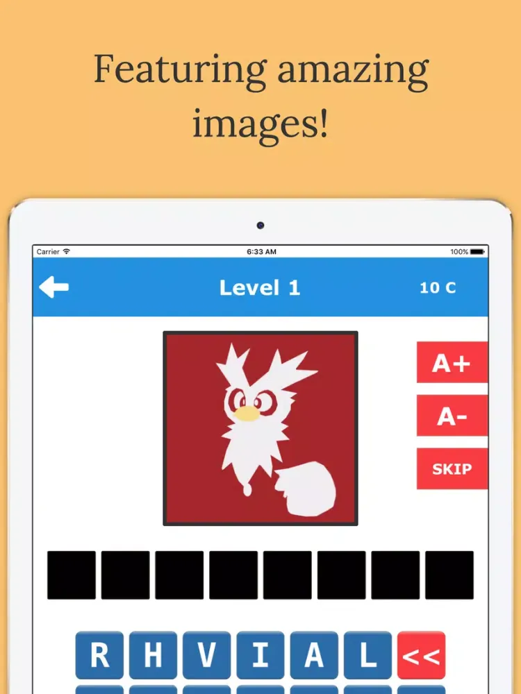 Monster Quiz - Pokemon Guess Fan Edition iPad  سکرین شاٹس