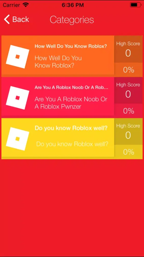 Quiz for robux Screenshots